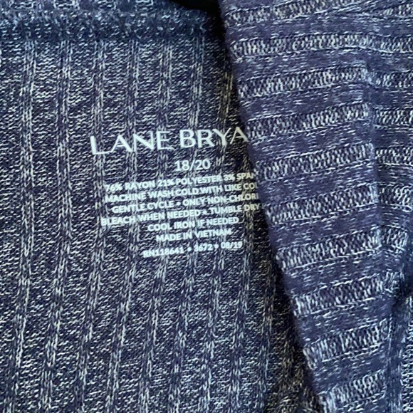 18/20 navy white Heathered turtleneck swing top tunic plus size top NWT - Picture 5 of 7